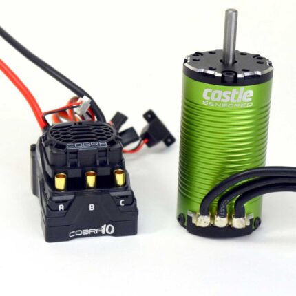 Cobra 10 Electronic Speed Control & 1412-2100KV Sensored Motor Combo, 5mm Shaft