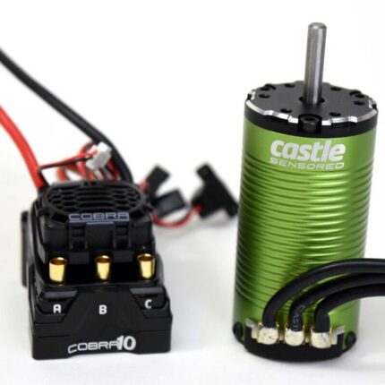 Cobra 10 Electronic Speed Control & 1412-3200KV Sensored Motor Combo, 5mm Shaft